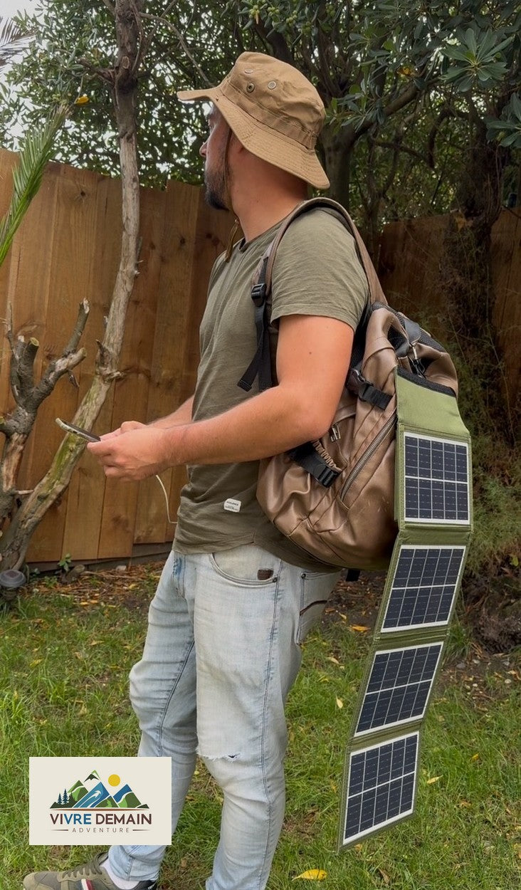 SOLAR - Panneau Solaire portable 20 watts Vivre Demain®