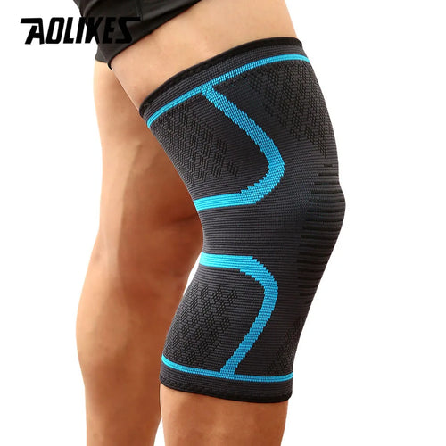 AOLIKES 1 Piece Nylon Elastic Knee Support Brace for Sports Running Hiking 