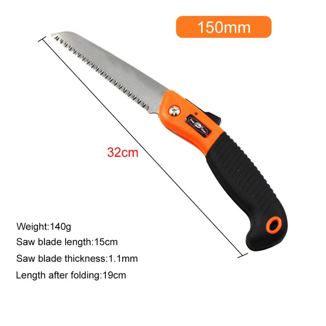 Folding Hand Saw, Garden Tools with Non-Slip Handle