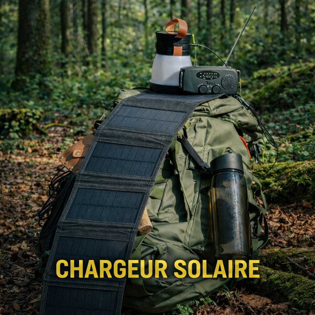 chargeur solaire camping biouac