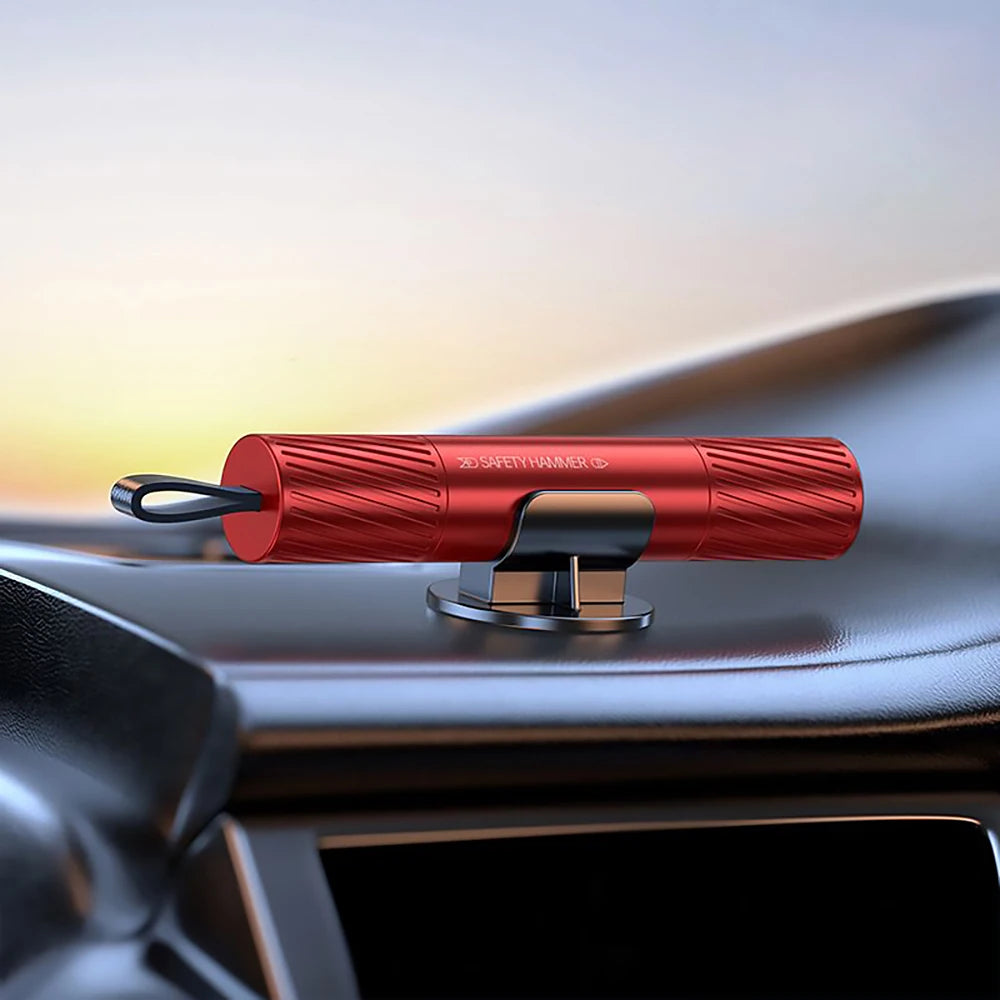 Universal Car Safety Hammer Aluminum Alloy Window Breaker Life Saving Camping Driving Escape Emergency Tool