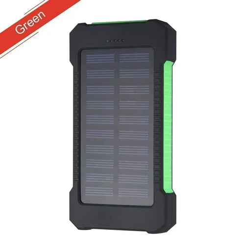 100000mAh Solar Power Bank, Waterproof Portable Charger with SOS Flashlight 