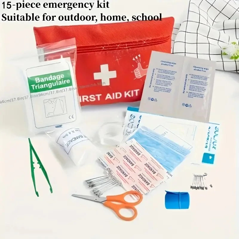 First Aid Kit - 188 Pieces - for Car, Home, Travel, Camping, Office or Sports, Fully Equipped with Emergency and Survival Essentials