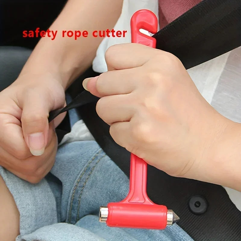Two-in-one car emergency escape hammer, window breaker, seat belt cutter, portable car emergency rescue and escape tools 