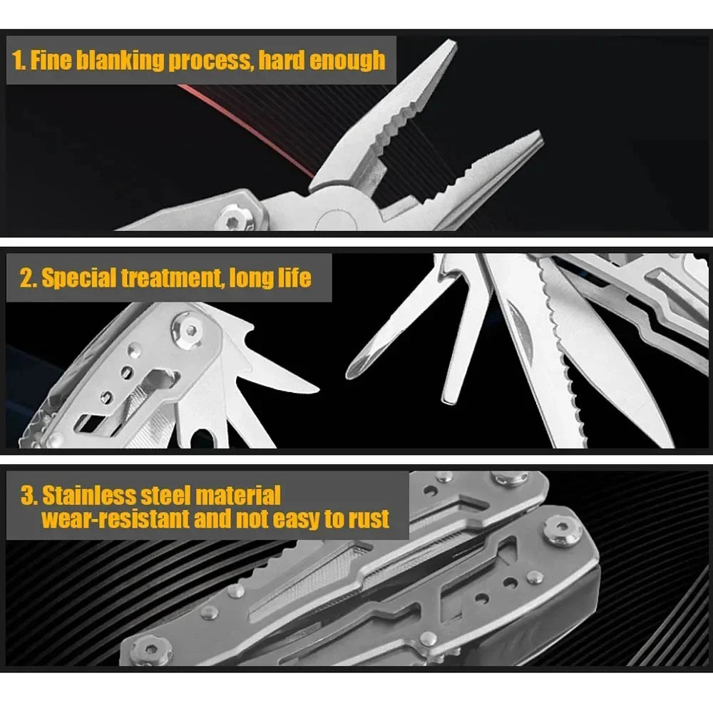 Foldable Multi-function Pliers Portable Tool for Survival Rescue