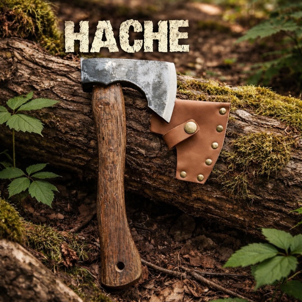 hache survie bois 800g