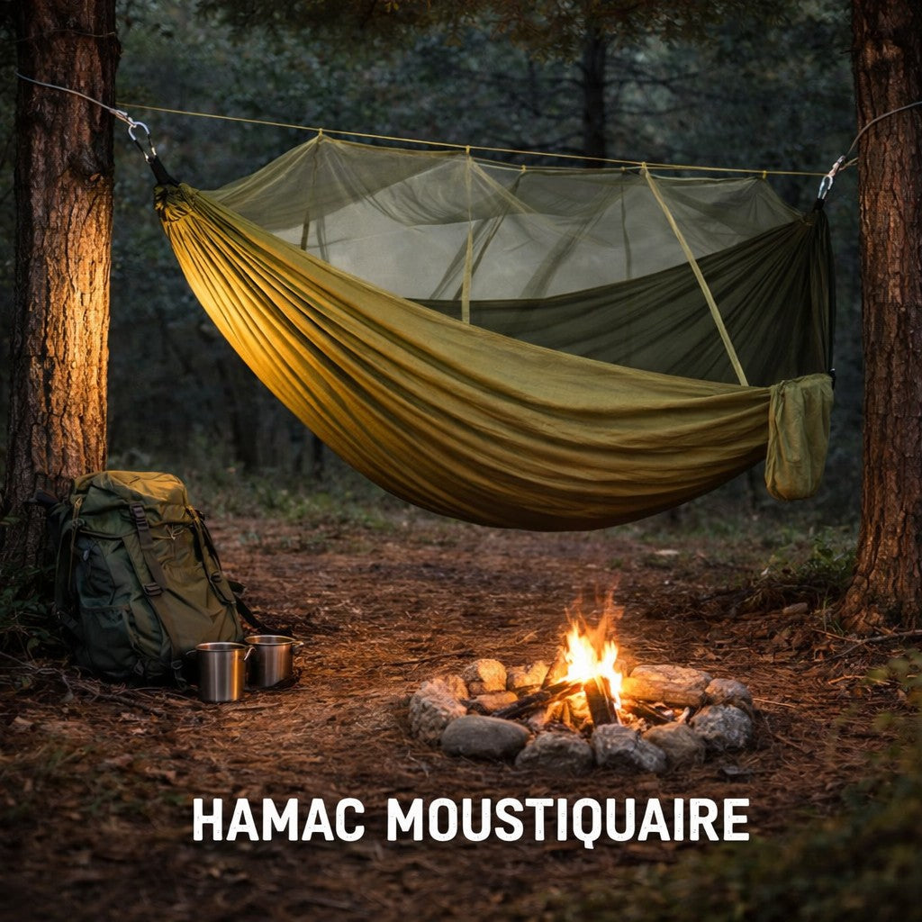 hamac moustiquaire bivouac survie bushcraft