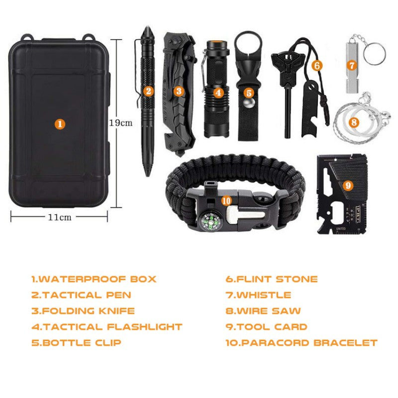 Kit d'outils de survie, équipement de camping