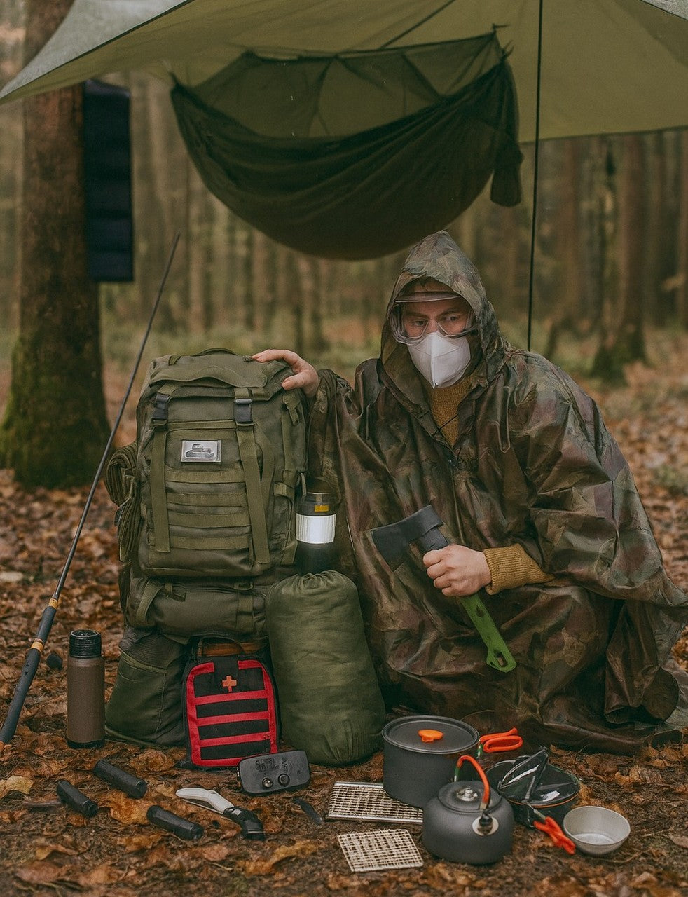 LEGEND - Sac de Survie Kit complet Vivre Demain® évacuation urgence et Bushcraft vivredemain.com sac de survie