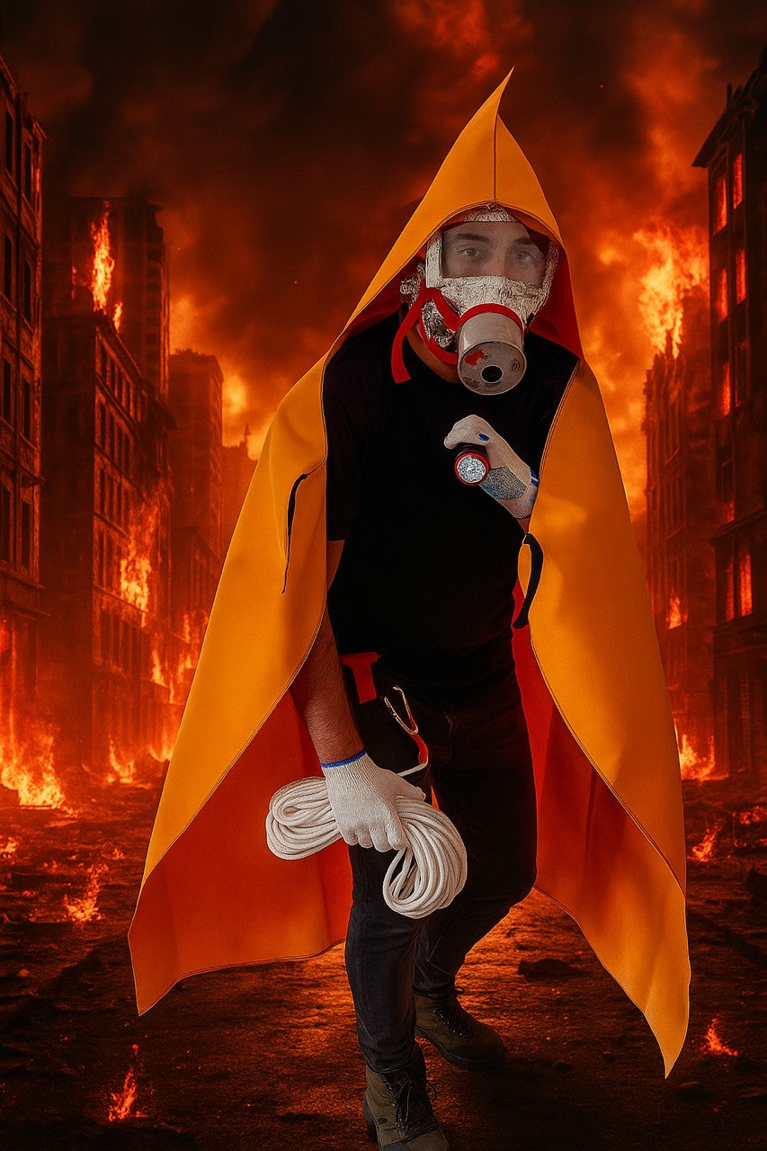 FIRE - Le kit de survie incendies Vivre Demain® pour évacuer rapidement une zone en feu. vivredemain.com kit évacuation incendie