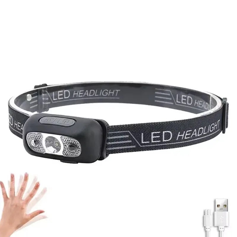 Mini lampe frontale LED rechargeable