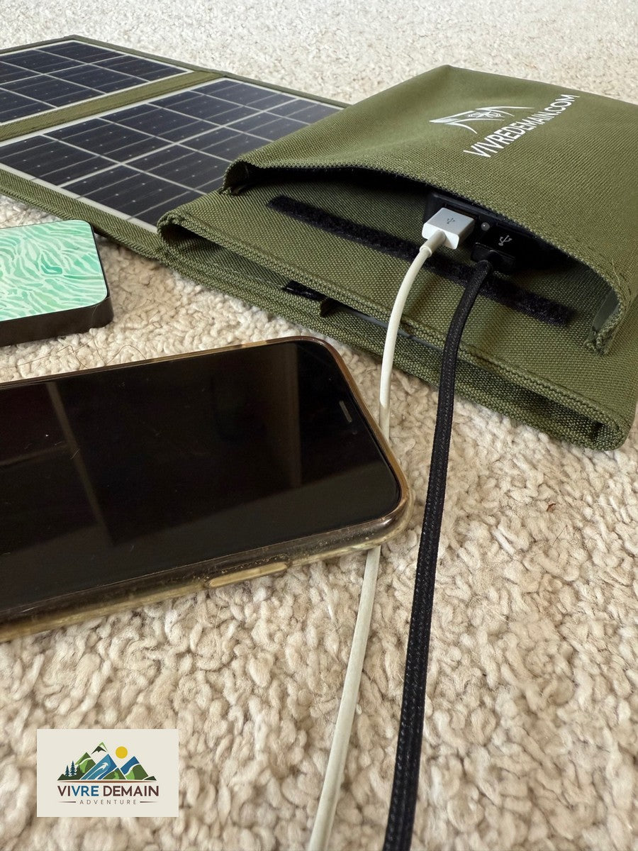 SOLAR - Panneau Solaire portable 20 watts Vivre Demain®
