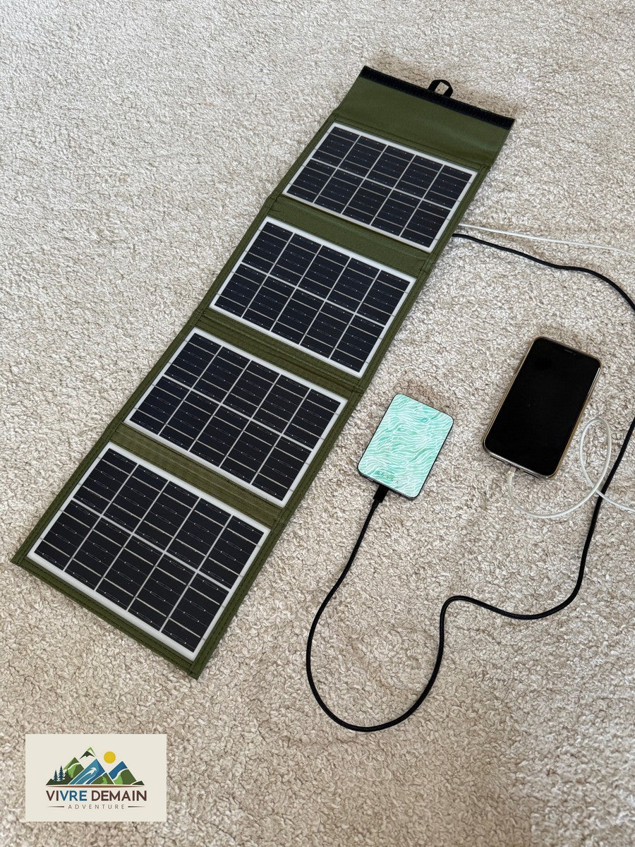 SOLAR - Panneau Solaire portable 20 watts Vivre Demain®