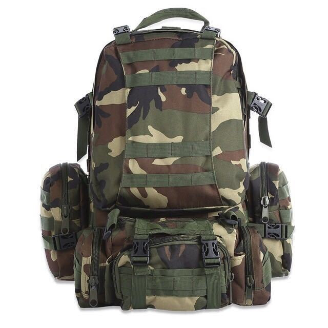 50L Tactical Backpack, Military Survival Bag