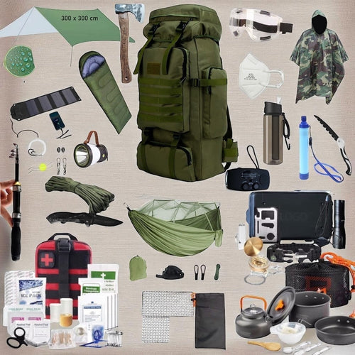 LEGEND - Sac de Survie Kit complet Vivre Demain® évacuation urgence et Bushcraft vivredemain.com sac de survie